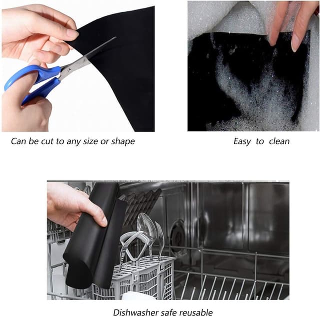 Detalle 2 de GQC GQC BBQ Grillmatten 6er Set 40 x 30 cm