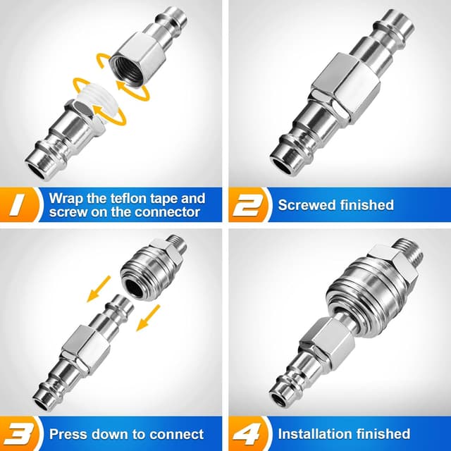 Thumbnail 6 de Spurtar Raccord Rapide Air 1/4" EU, 10 pièces ⚙