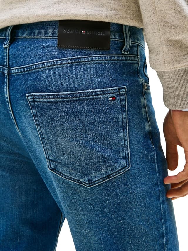 Detalle de Tommy Hilfiger Men’s Straight Denton Sstr Oliver Blu (MW0MW40563) Straight Jeans