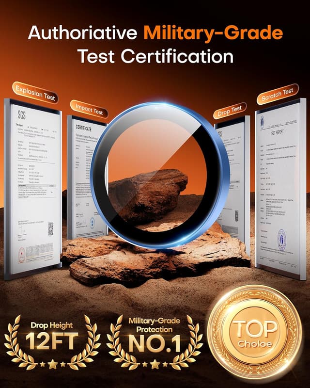 Detalle de iPhone 14 Pro Max camera lens protector