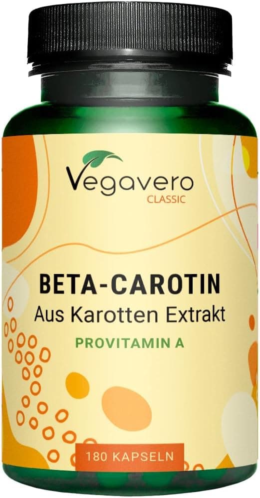 Detalle de Vegavero Beta Carotin Kapseln 180 Stück 💊