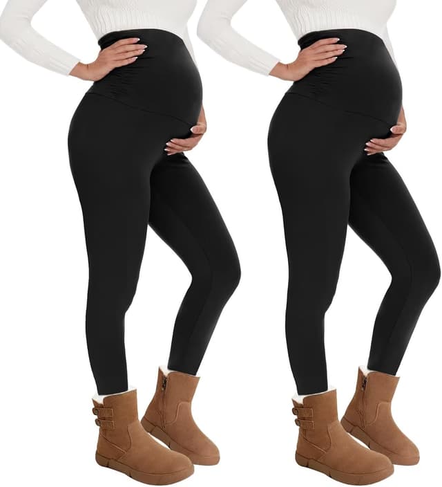 Detalle de QGGQDD Thermo Umstandsleggings High Waist