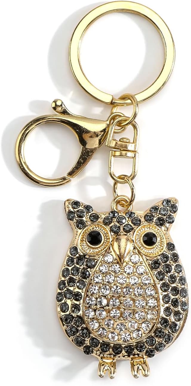 Detalle de Tranbath Eulen-Schlüsselanhänger – kleines Geburtstagsgeschenk für Frauen