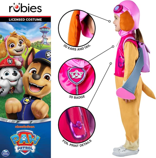 Thumbnail 3 de Rubie's Paw Patrol Skye Toddler Costume