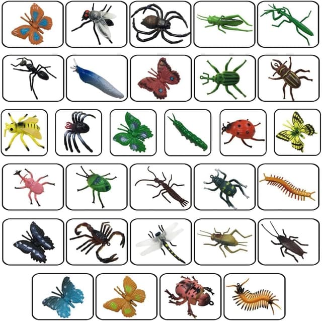 Thumbnail 2 de 30-Pack Fake Insects Bug Toys