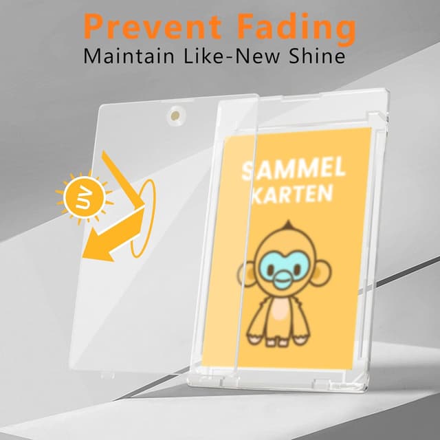 Thumbnail 4 de 16 Stück 35PT Magnetische Kartenhüllen UV Toploader