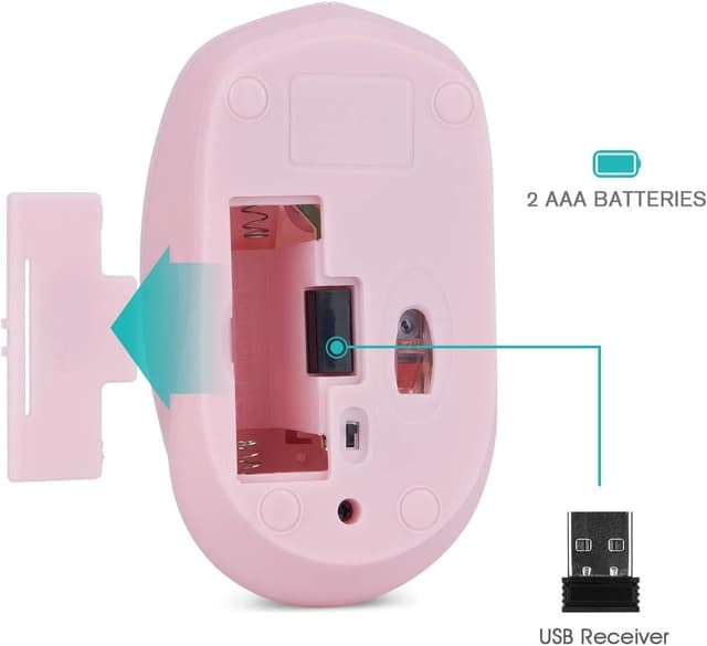 Thumbnail 4 de Rii RM100+ 2-Pack Ratón inalámbrico 1000 DPI 🖱️