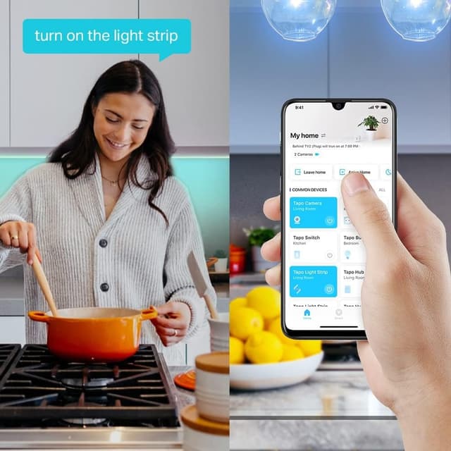 Detalle de Tapo TL61-5 Dimmable Multicolour LED Strip Light (5m) with App and Voice Control