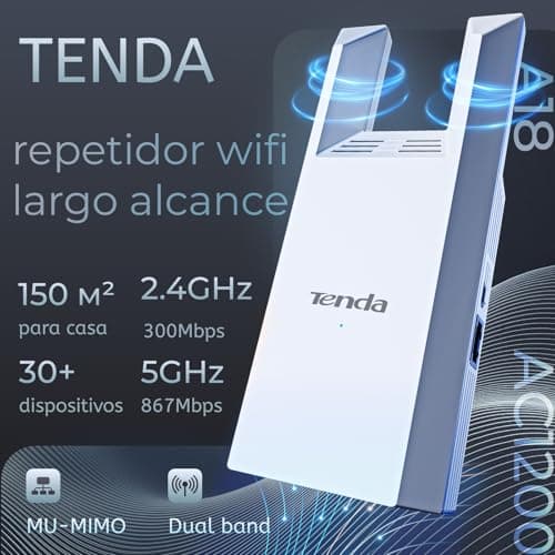 Thumbnail 1 de Tenda Repetidor WiFi AC1200 🌐 Cobertura hasta 150 m²
