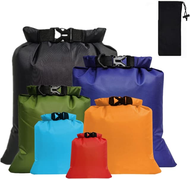 Detalle de CNMTCCO Dry Bag Set 6-piece 1.5–8L for kayaking 🏕