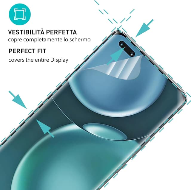 Detalle 2 de smartect Pellicola Protettiva in TPU Clear (2 pezzi) per Honor Magic 4 Pro