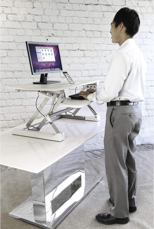 Thumbnail 9 de Seville Classics Bandeja para Teclado y Soporte 📱 - Blanco