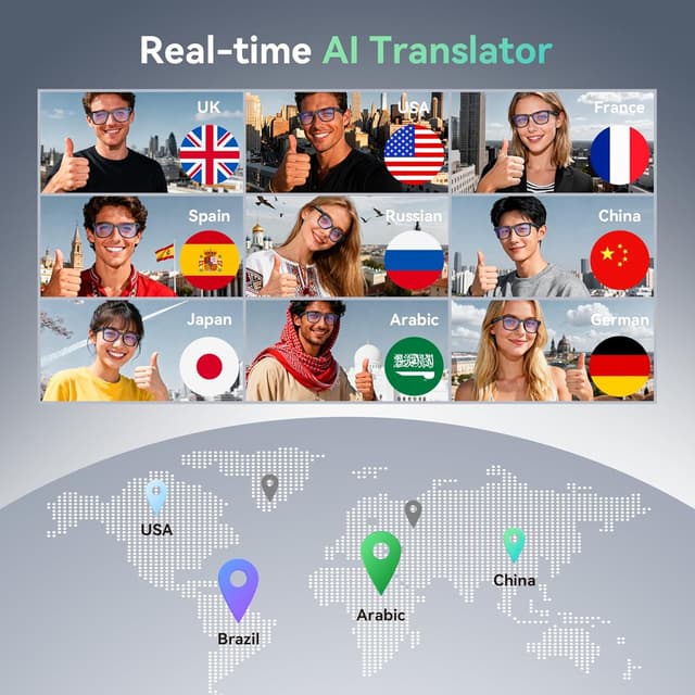 Thumbnail 4 de 2026 Upgraded Smart Camera Glasses 8MP