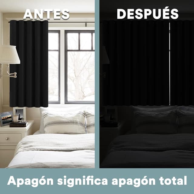 Thumbnail 4 de BellaHills Cortinas Opacas 140x260 CM, 2 Piezas 🖤