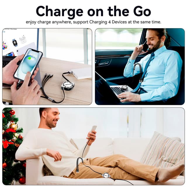 Thumbnail 6 de MINLU Multi Charging Cable 4Ft