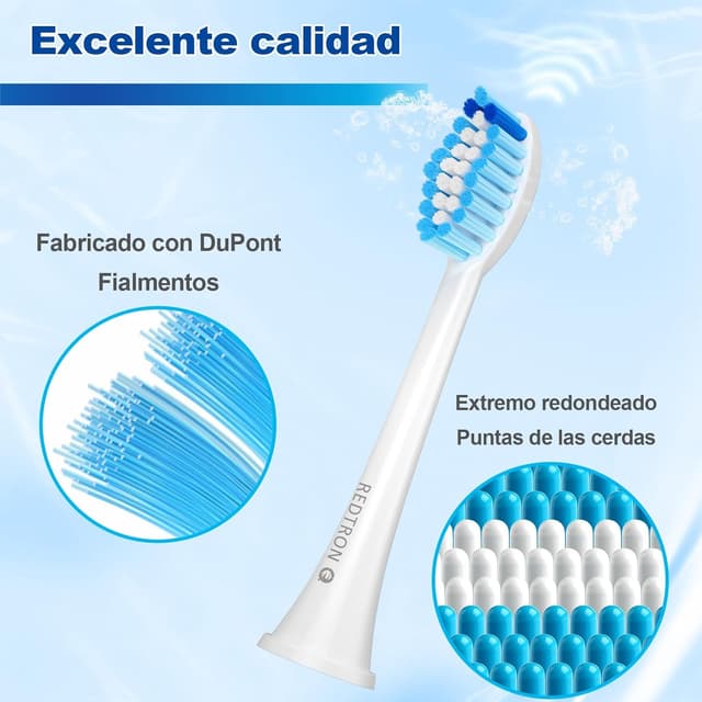 Thumbnail 3 de REDTRON Cabezales para Philips Pro Results - Paquete de 8 🪥