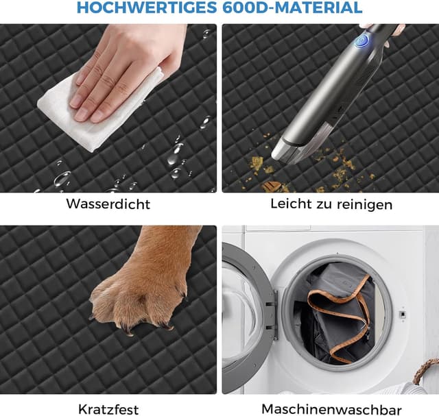 Thumbnail 6 de MyeMdan Protection Voiture Chien pour banquette arrière imperméable et anti-rayures, avec 8 plaques en bois dur