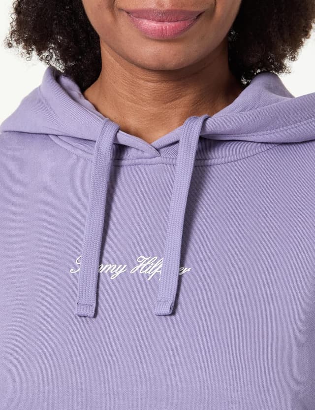 Detalle de Tommy Hilfiger Women’s Classic Script Fleece Hoodie