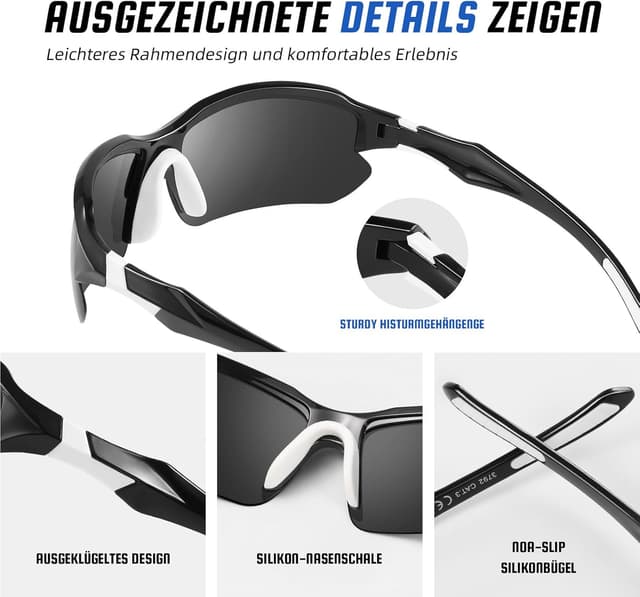 Thumbnail 3 de suoso Fahrradbrille Polarisiert UV400