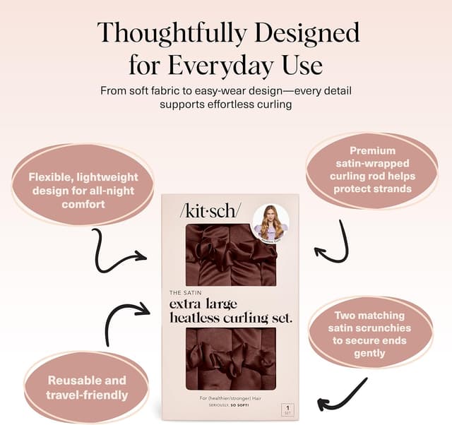 Detalle de Kitsch bigoudis satinés sans chaleur XL