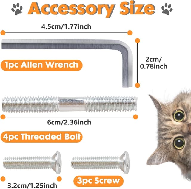 Detalle de Pinkgarden Thick Natural Sisal Cat Scratching Post Refill Poles (2 Pack) – 15.7" length, 4.5" thick