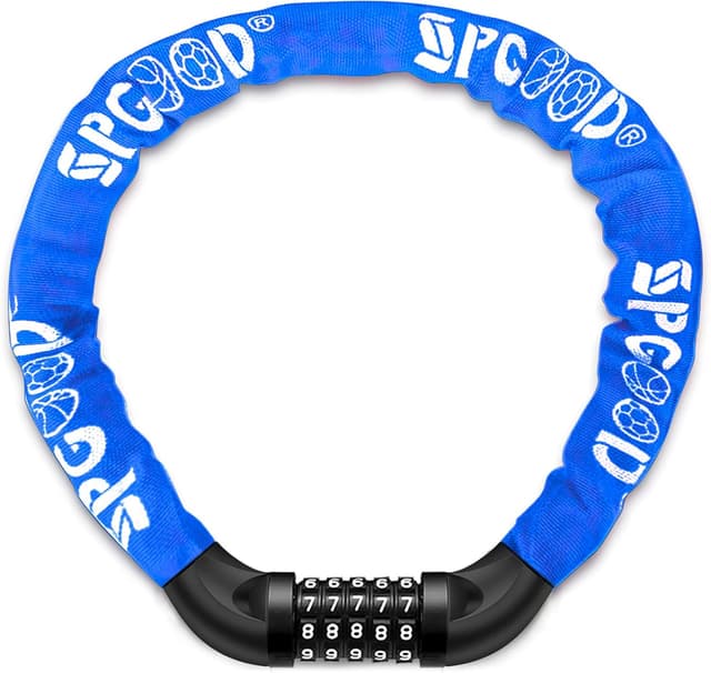 Detalle de SPGOOD Bike Lock 830 mm chain, 5-digit code