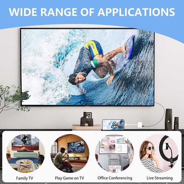 Thumbnail 4 de Kinhaly USB C to HDMI Adapter 4K