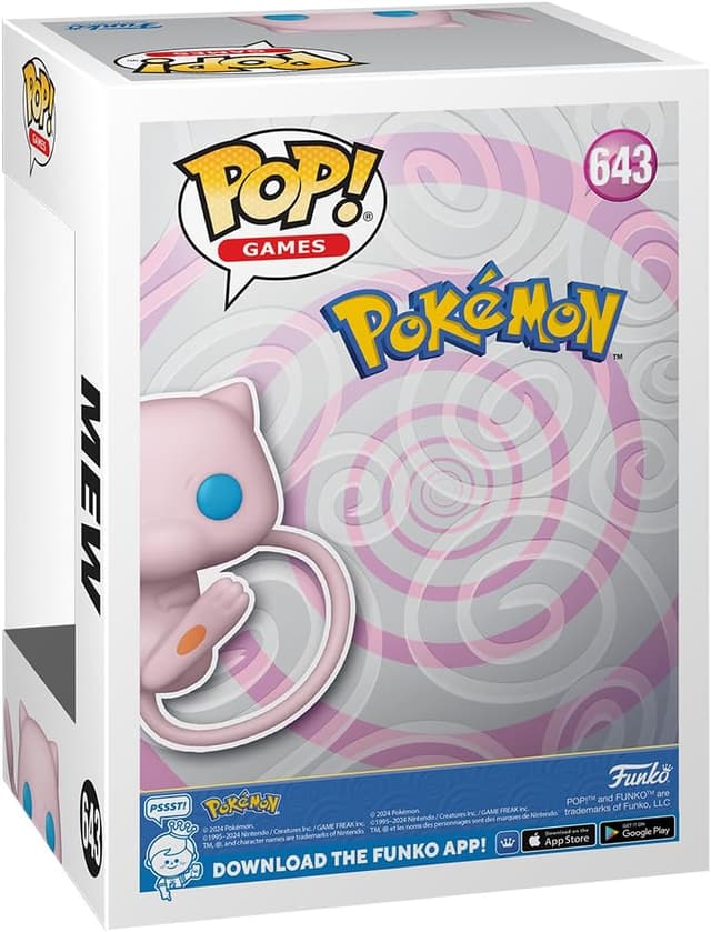 Detalle de Funko POP! Games Pokemon – Mew – Vinyl-Sammelfigur (ca. 9,5 cm) für Fans und Sammler