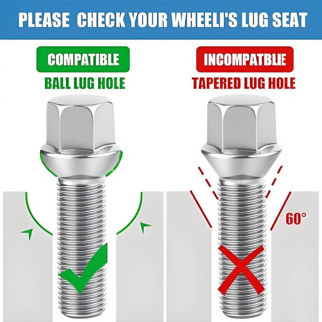 Thumbnail 2 de WUWWUT Alloy Wheel Bolts M14 x 1.5 28mm