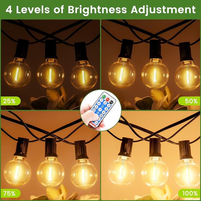 Thumbnail 2 de PBGMRT Dimmable Solar Outdoor String Lights