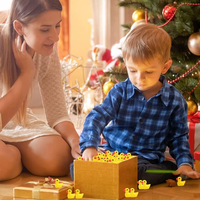 Thumbnail 6 de YsesoAi 100Pcs Mini Resin Ducks (Tiny Yellow Duck Figurines) for Dollhouse, Garden & DIY Decor