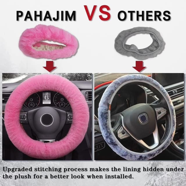 Thumbnail 3 de Pahajim Fluffy Steering Wheel Cover