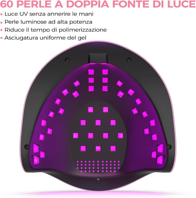 Thumbnail 1 de NAILGIRLS 268W Lampada UV per Unghie rosa