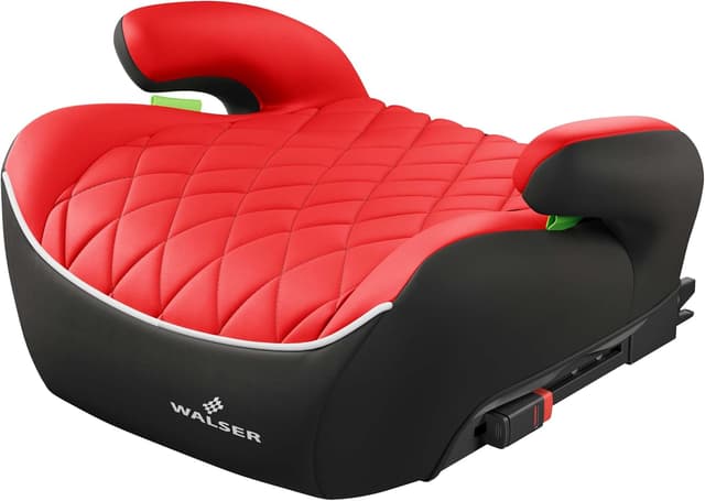Walser WALSER Andy rehausseur de siège enfant ISOFIX ECE R 129 (125 à 150 cm) noir/rouge