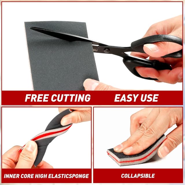 Thumbnail 3 de 24 Pcs Sanding Sponge Set 80-3000 Grit Sanding Pads