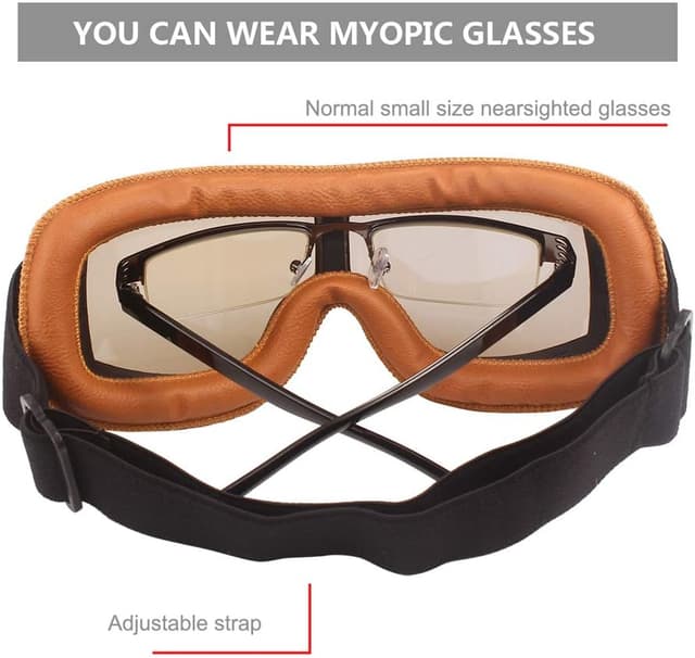 Thumbnail 4 de Ashilun Retro Pilot Goggles