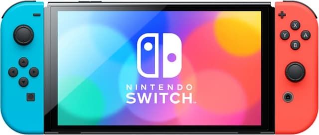 Detalle de Nintendo Switch OLED Blau/Rot + Pokémon-Legenden: Z-A und BlueBuilt Schutzhülle