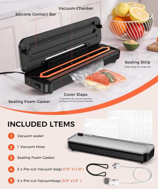 Thumbnail 5 de Vacuum Sealer Machine 75KPa 6-in-1