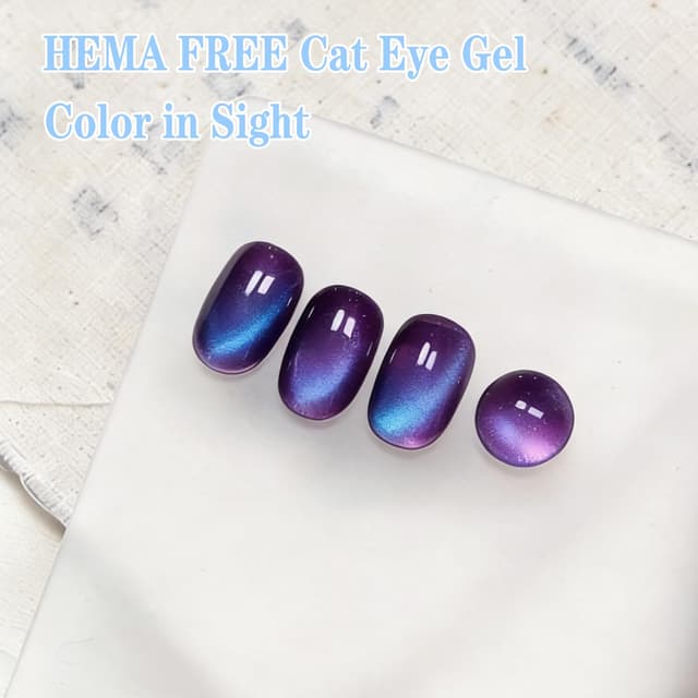 Detalle 2 de KRISNICE Cat Eye UV Gel Nagellack Lila
