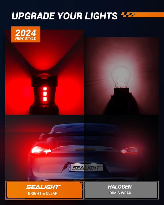 Detalle de SEALIGHT 3157 LED Red Brake Bulb 50,000h