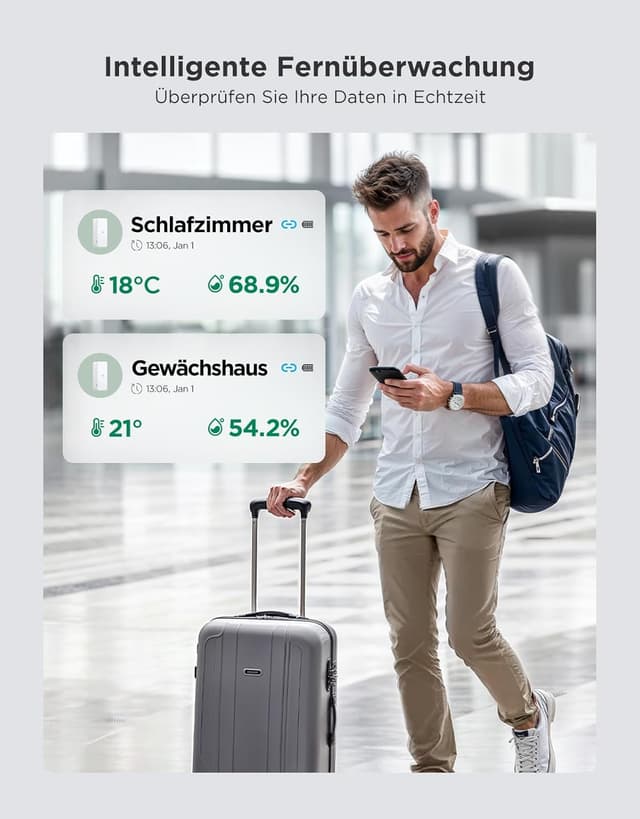 Thumbnail 6 de GoveeLife WLAN Hygrometer Thermometer Innen – 3er-Set für App-Benachrichtigungen