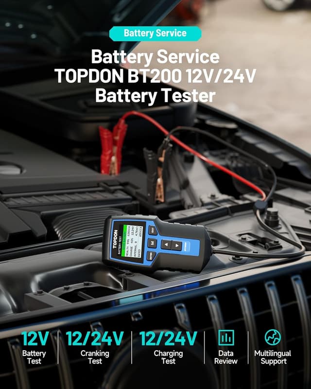 Thumbnail 1 de TOPDON BT200-A 12V/24V battery tester
