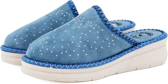 Thumbnail 6 de JOMIX chaussons femme compensés hiver orthopédiques en Italie, avec strass