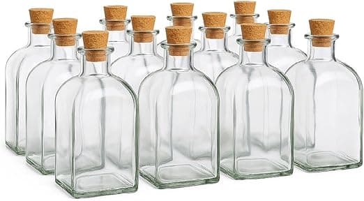 Detalle de TIENDA EURASIA - Pack 12 Frascos de Vidrio con Tapón