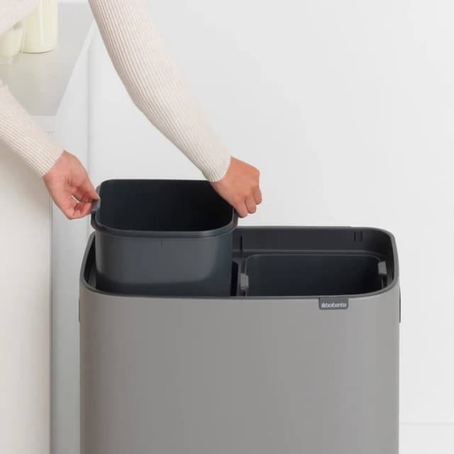 Thumbnail 12 de Brabantia Bo Touch Bin 2 x 30 Liter Mineralbeton-Grau