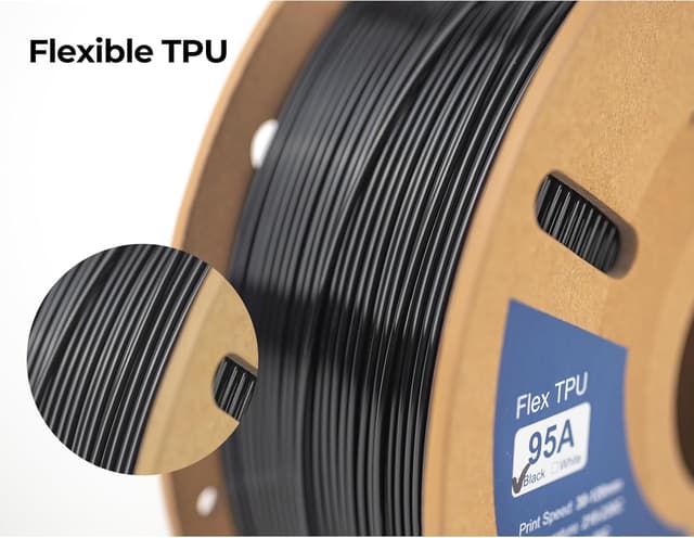 Detalle 2 de Siraya Tech TPU-Filament 1,75 mm (TPU 95A) – weich, flexibel und ISO-10993-geprüft für FDM
