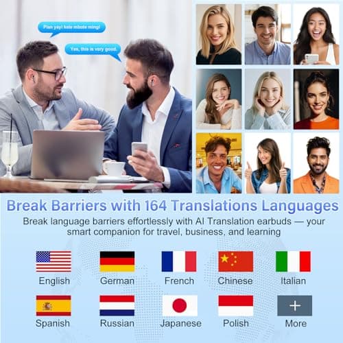Thumbnail 4 de AI Traducteur Vocal Bluetooth 5.4 avec 164 langues