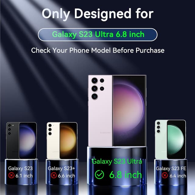 Thumbnail 6 de BESINPO Galaxy S23 Ultra case with MagSafe support – matte transparent shockproof cover (black)