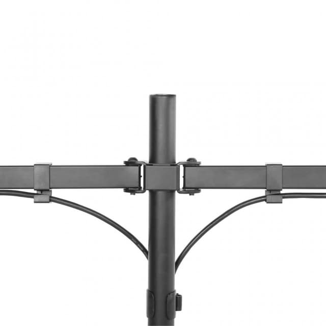 Detalle 2 de NewStar soporte doble para monitor FPMA-D550DDBLACK VESA 100x100 (10”-32”, máx. 8 kg) en negro