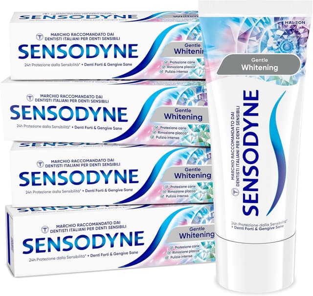 Imagen de Sensodyne Gentle Whitening dentifricio 4x75 ml 🦷 en OfertitasTOP